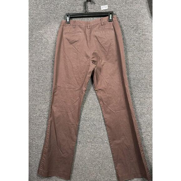 MICHAEL Michael Kors Pants Womens 6 Brown Gramercy Fit Stretch Straight Leg - Picture 2 of 9